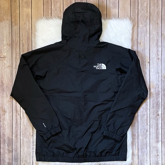 The North Face Men’s Up & Over Anorak Pullover Jacket In Black - Picture 5 of 9